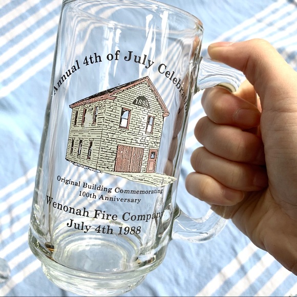 3 Vintage Glass Beer Mugs - Picture 8 of 11